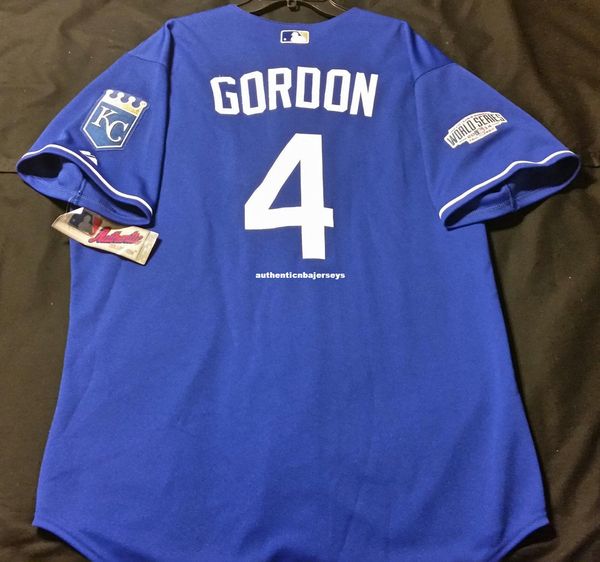 

majestic kansas city #4 blue alex gordon cool base jersey mens stitched wholesale big and tall size xs-6xl baseball jerseys, Black;blue
