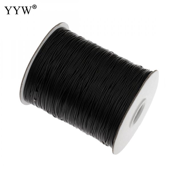 0,5 mm/0,8 mm/1 mm/1,5 mm/2 mm 100 Yards/Spule Nylonschnur schwarze Schnur Kumihimo chinesische Knotenschnur DIY Herstellung von Schmuckzubehör Seil