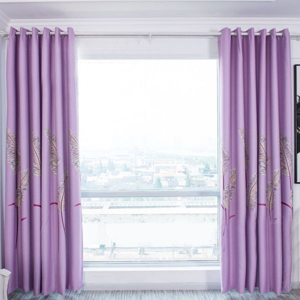 

modern style european banana leaf printed blackout drapes curtains screen perforated curtain for living room bedroom kitchen