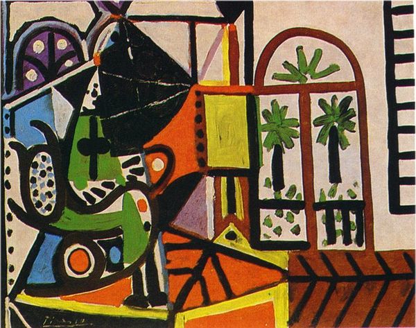 

pablo picasso classical oil painting woman in the studio femme dans l'atelier 100% handmade by experienced painter on canvas picasso100