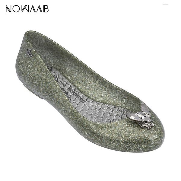 

melissa space love 2019 women flat sandals brand melissa shoes for women jelly sandals female jelly shoes, Black