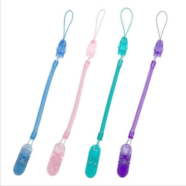 

прозрачный анти из ребенка соску клип цепи растягивающийся 70 см с весной соску цепи детские товары для 4 цветов