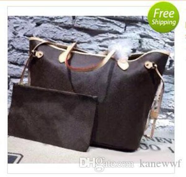 

designer real genuine leather oxidize never/fulls mm/gm women tote bag with removable zippered clutch shoulder bags 40995