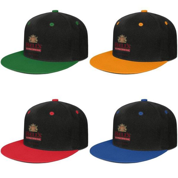 

bell's logo mens and womens snap back baseballcap styles personalized hip hopflat brimhats brewery beer logo campbell's soup, Blue;gray