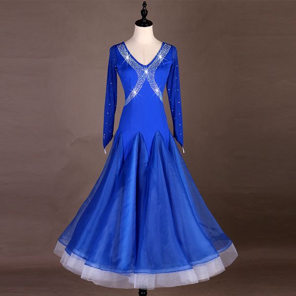 

ballroom dance competition dress standard dresses modern dance costume ballroom waltz dress blue black mq030, Black;red