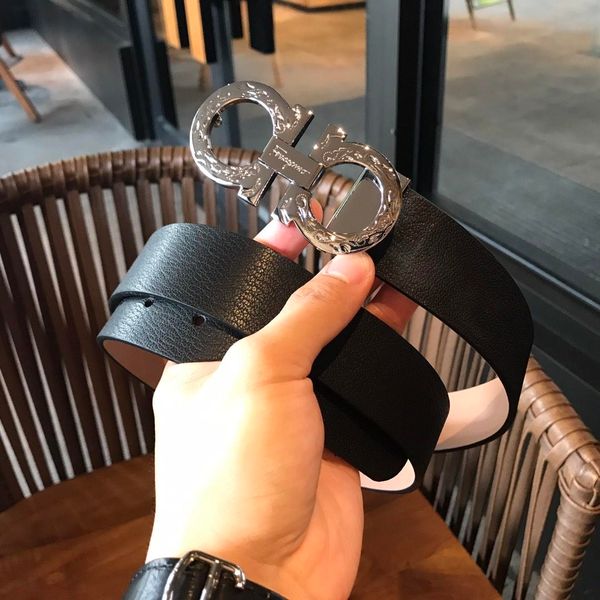 

mens кожи высокого качества h ремни smooth пряжка ремни woem личи зерна кожаный ремень с повседневный джинсы винтажных женщин пояса wit, Black;brown