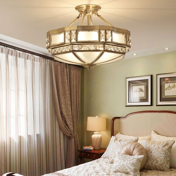 2020 New Design Luxury European Copper Ceiling Lights Surface