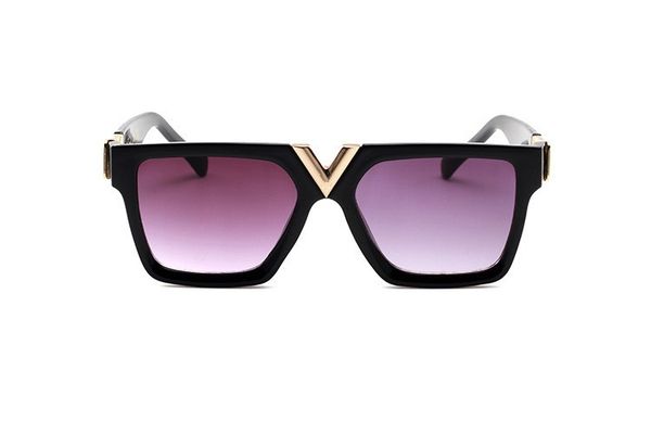

glasses fashion square and 6 sunglasses uv400 anti-uv new designer brand eyewear women men 2371 colors flhqn, White;black