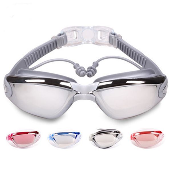 

плавание близорукость очки с наушником водонепроницаемый анти-туман плавательные очки анти-уф близорукость дайвинг очки