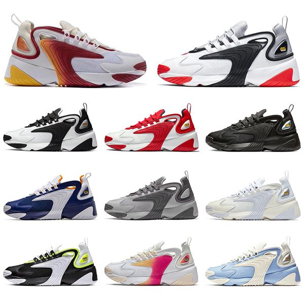

with socks fashion m2k tekno zoom 2k shoes 2000 black sail white red navy off womens designer sports shoes mens trainer breathable