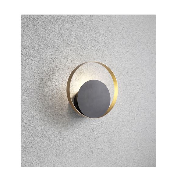 

nordic wall light creative personality living room modern minimalist round aisle bedroom bedside wall lamp led