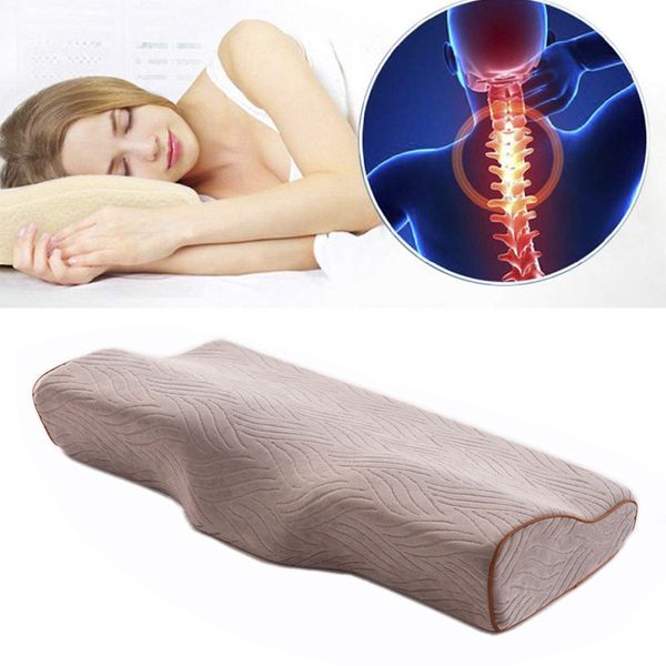 

orthopedic latex magnetic 50*30cm white color neck pillow slow rebound memory foam pillow cervical health care pain release