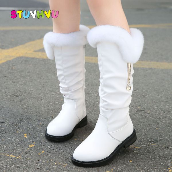 

2019 зимние новые детские сапоги для девочек из натуральной кожи сапоги мода принцесса мартин плюс бархатные теплый обувь для девочек размер, Black;grey