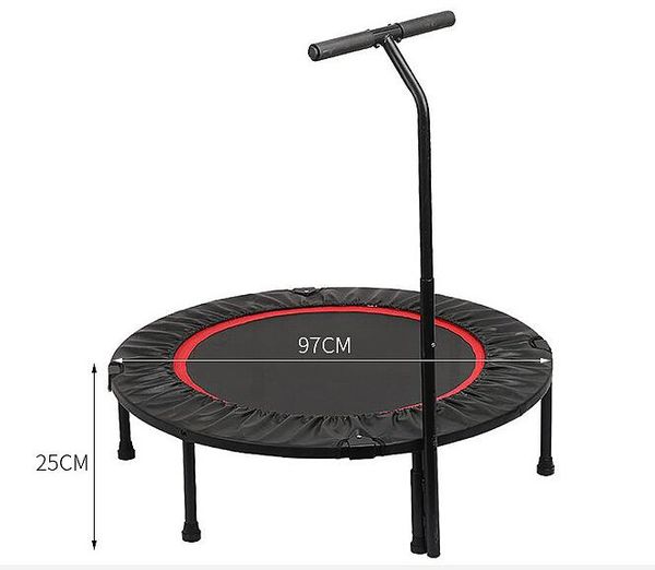 

38 inch adjustable armrest trampoline folding jumping bed bounce bed