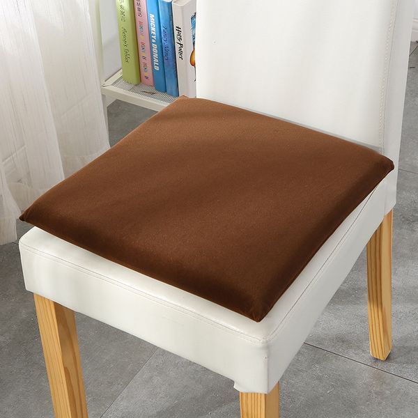 

1pc 40x40cm plush fabric memory foam soft comfortable restaurant living room office car home cushion reduce pain seat pillow