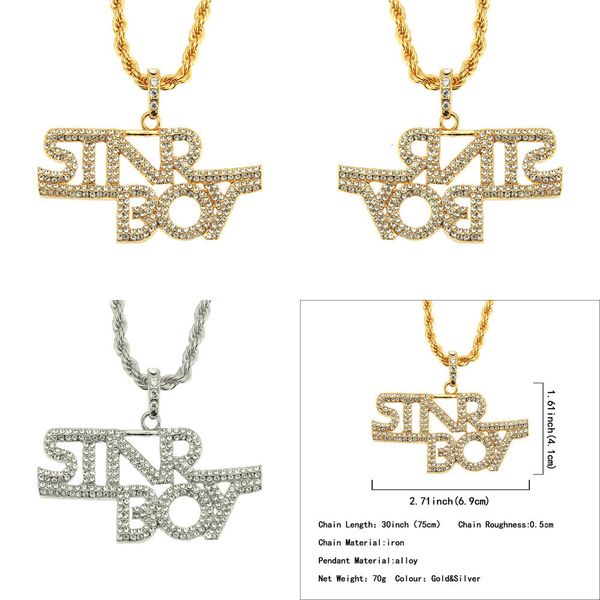 

925 14 swarovski роскошные ювелирные изделия стерлингового серебра ожерелье распятие крест мужские k цепи позолоченные ankh подвески swarovs, Silver