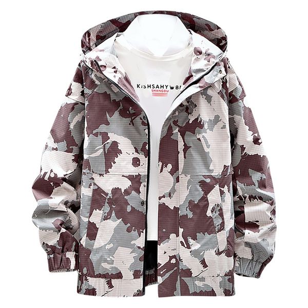 

sagace men autumn spring casual fashion camouflage hoodies outwear coat slim fit pilot coat men clothing plus size august 27, Black;brown