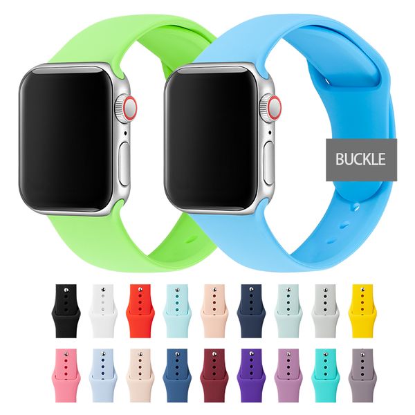 

Sport Band For Apple Watch Soft Silicone Wristband Replacement Compatible For Iwatch Apple Watch Series 4,3,2,1 38mm/42mm S/M M/L 81009