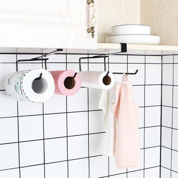 

accessories shelf under cabinet paper wall hanging roll rack towel holder tissue hanger kitchen storage holder shelf
