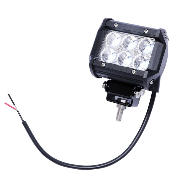 

1pcs car led light bar 18w work light lamp chip led motorcycle tractor boat off road 4wd 4x4 truck suv fog for atv