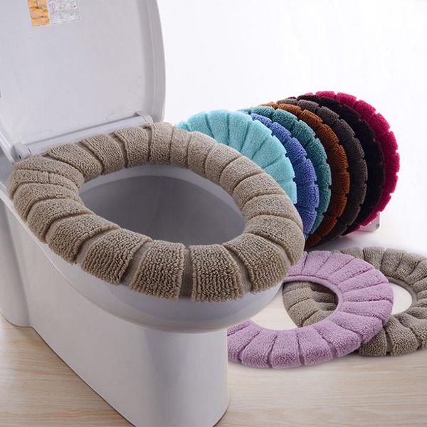 

ванная стульчак обложка моющийся closestool стандартный тыква pattern мягкий туалет подушка случайный цвет