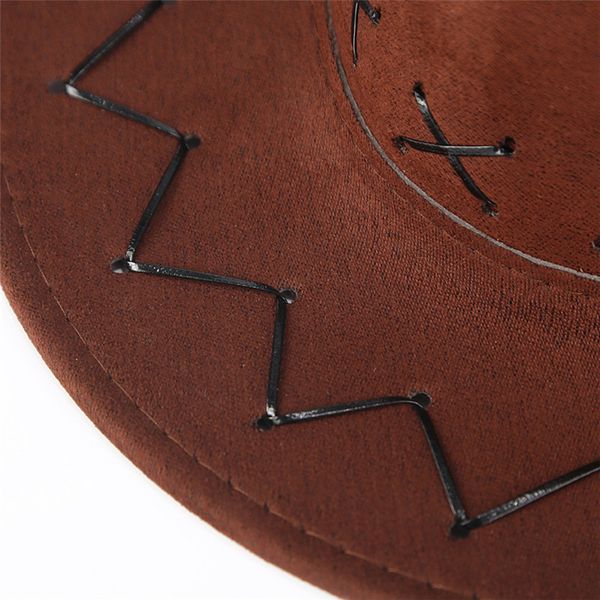 

west leather cowboy hat mongolian hat grassland sunshade cap summer beach travel new hat sombreros feminino 2020228, Blue;gray