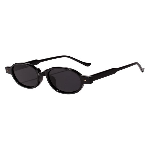 

women rivet round oval frame pc punk rock sunglasses retro elegance clear colored classic glasses sunglasses uv400 2019 new, White;black