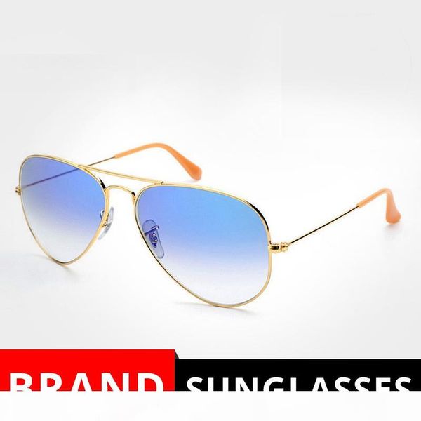 

metal sunglasses gradient gray blue red sunglasses pilot style glass sun glasse oculos de sol feminino uv400 men women sunglasses 58mm 62mm, White;black