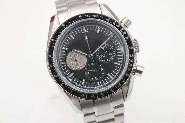 

limited edition Men quartz Chronograph watch moon master Master sapphire Original buckle stainless steel high quality