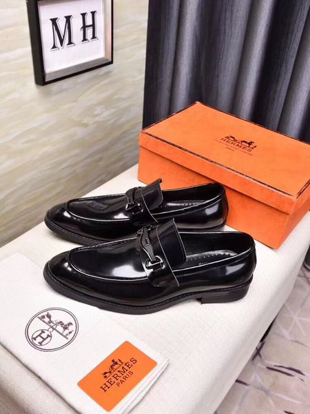 

luxurious men dress shoes formal business work soft patent leather pointed toe men's oxfords double monk strap slip on loafers, Black