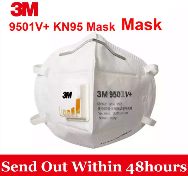 

3m 9501v + kn95 particulate respirator disposable face masks with valve pm2.5 haze fog dustproof mouth mask 1/5/10/25pcs