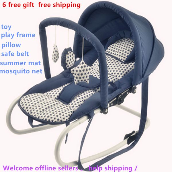 

6 gift in1 baby rocking chair cradle baby soothing chair rocking sleeping artifact