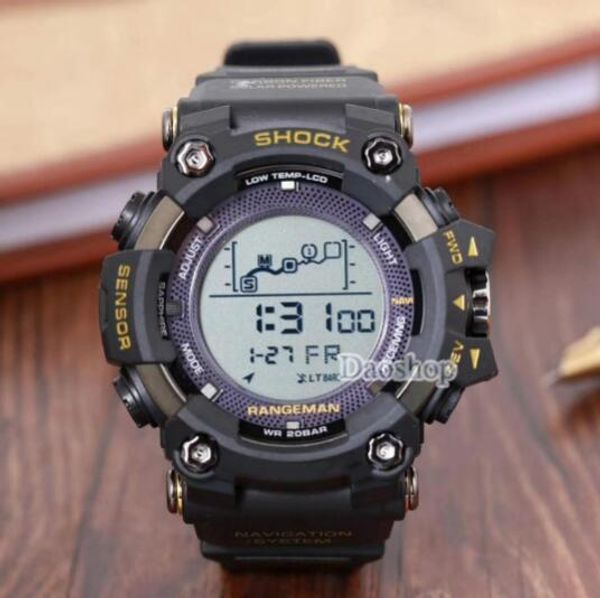 

Men PRW Sports Electronic chronograph wristwatch ga 100 110 Men's g Watch Big Dial Digital waterproof LED male shock Wrist Watches