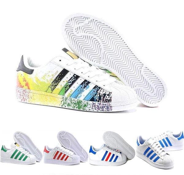 

official superstar white black pink blue gold superstars 80s pride sneakers super star women men sport pure casual smith shoes