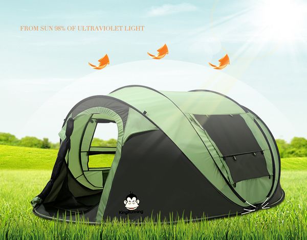 

large space 5-6 people automatic open camping tent 1 second quick open family outdoor picnic tent