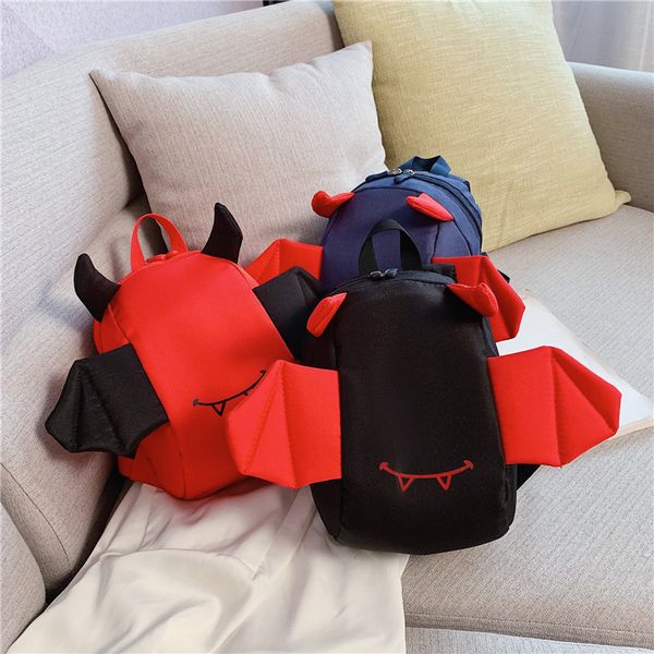 

children's bag 2019 korean-style summer cartoon demon wing backpack fashion and personality baby nursery school bag