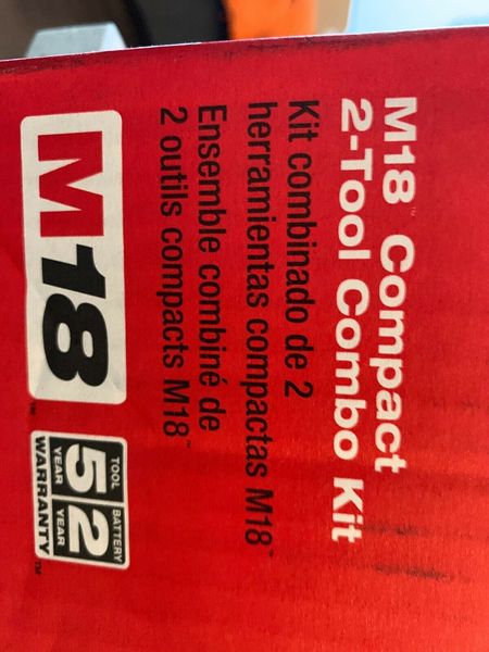 

2019milwaukee 2691 22 m18 compact 2 tool combo kit drill driver impact new