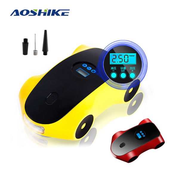 

aoshike car air pump 12v 120w 150psi 22# tire car air pump digital display cigarette plug compressor for motorcycles