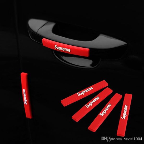 

fashion trend 4pcs/set car anti-collision strip auto door bumper edge guards sticker car scratch protection tape