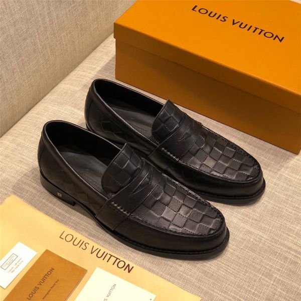

2019 brands italian mens leather shoes big size luxury dress shoes men office formal man casual wedding derby shoes, Black