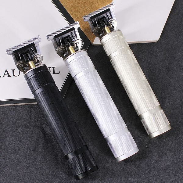

rechargeable t-shaped hair clippers barbershop 1200mah battery electric men hair trimmer razors with adapter gold silver black