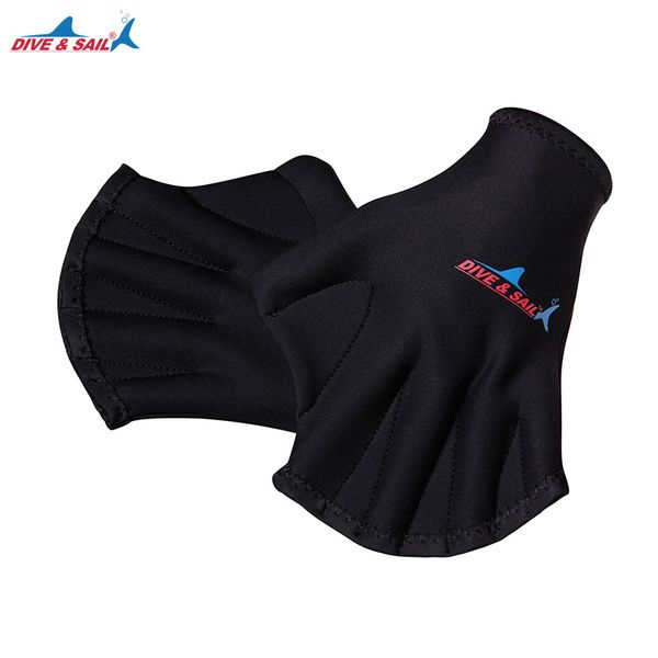 

2mm neoprene diving webbed gloves swim equipment surfing swimming training fingerless paddle gloves for water sports h