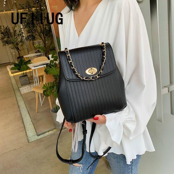 

multi-functional backpack women chain shoulder bag pu leather crossbody small back pack mini backpacks for girls high quality