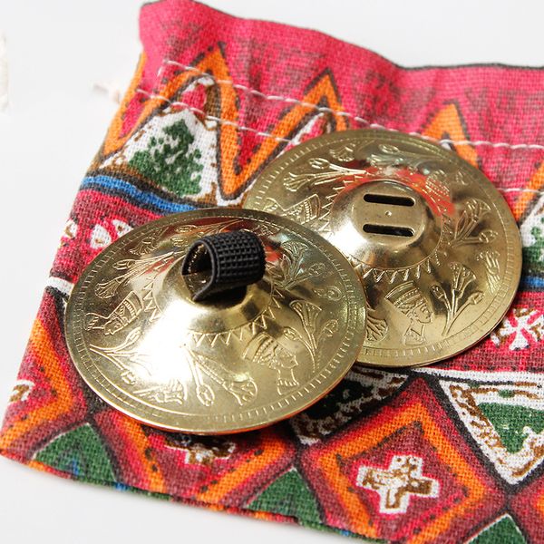 

professional ats tribal bellydance accessories copper finger cymbals belly dance zills, Black;red