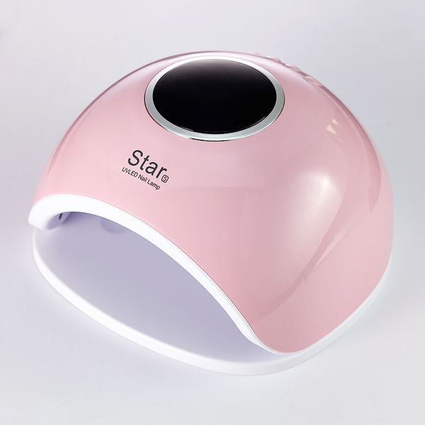 

72w star5 pink white nail lamp uv led lamp nail dryer 33pcs led beads fast curing gel polish manicure machine