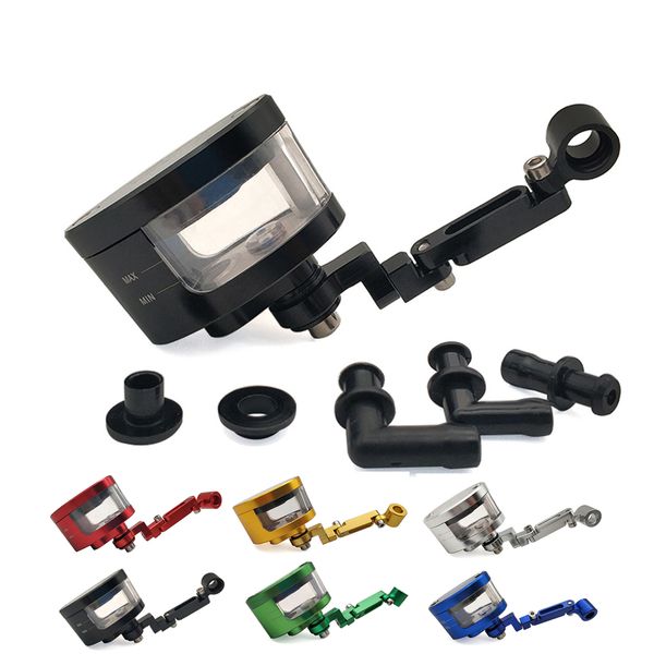 

cnc motorcycle brake fluid oil reservoir cup tank +support bracket for c400gt c600 c650 c650gt sport f650gs f700gs f800r
