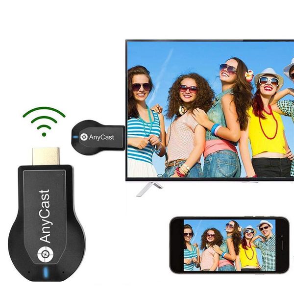 

anycast m2 m3 m4 plus m9 plus wifi ipush display tv dongle receiver 1080p airmirror dlna airplay miracast hdmi android ios tv stick for hdtv