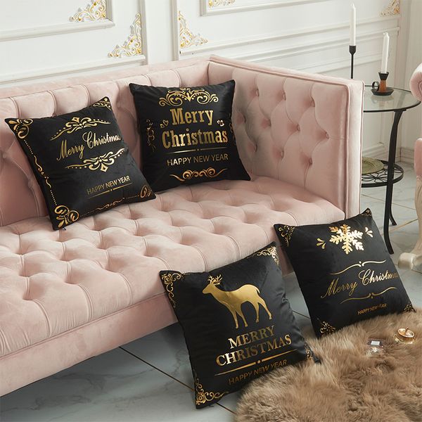 

45*45cm bronzing pillow case car lumbar pillow cushion cover without inner pillow