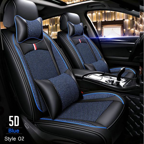 

PU кожа + лед шелк Чехлы на сидения автомобиля для Toyota Corolla Rav4 Auris Prius Yalis Avensis SUV Униве