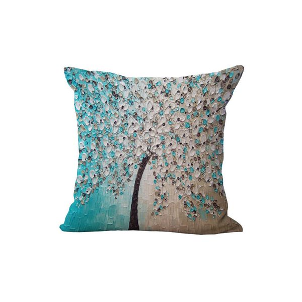 

45*45cm cotton linen throw pillow case sofa home decor waist cushion cover new